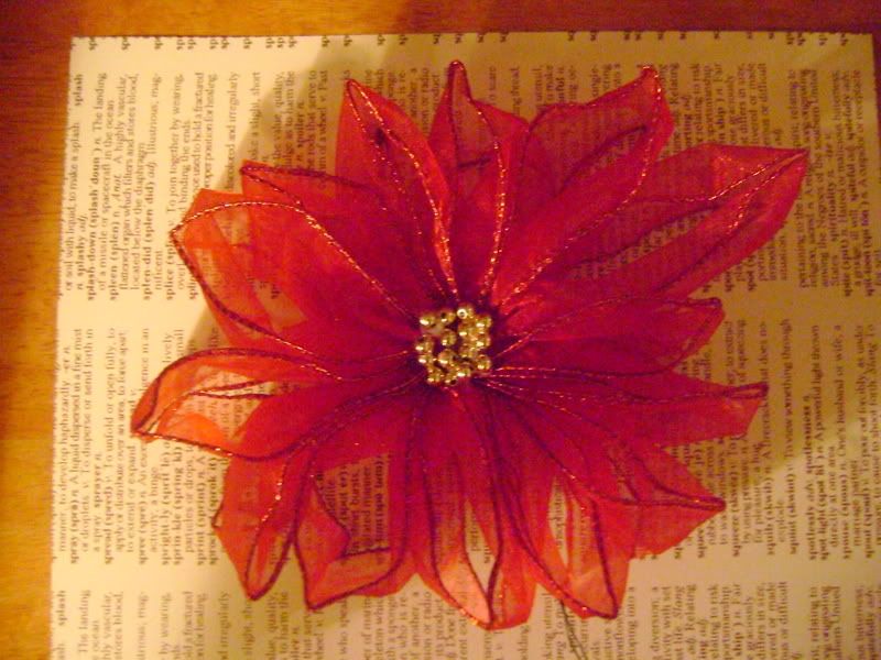 Ribbon Poinsettia